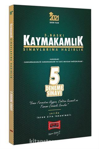 2021 Kaymakamlık Sınavlarına Hazırlık Tamamı Çözümlü 5 Deneme Sınavı