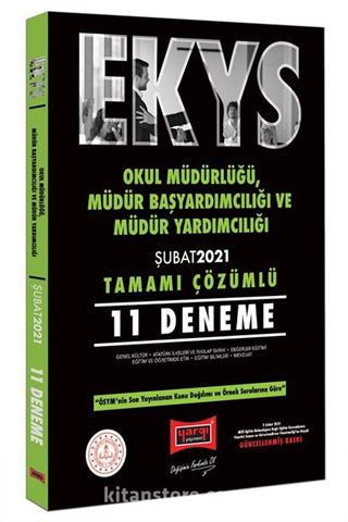 EKYS Okul Müdürlüğü, Müdür Başyardımcılığı ve Müdür Yardımcılığı Tamamı Çözümlü 11 Deneme Şubat 2021