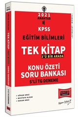 2021 KPSS Eğitim Bilimleri Tek Kitap Konu Özetli Soru Bankası ve Tamamı Çözümlü 5'li TG Deneme