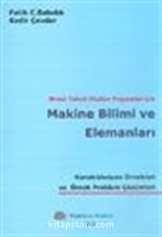 Meslek Yüksek Okulları Programları İçin Makine Bilimi ve Elemanları