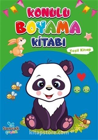 Konulu Boyama Kitabı - Yeşil Kitap