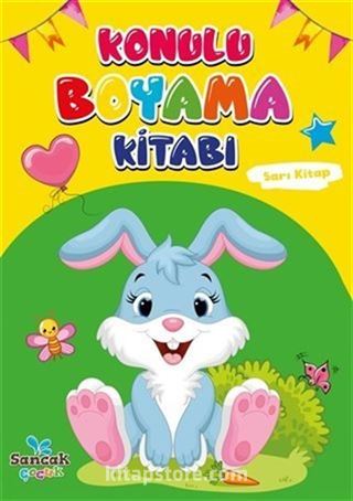 Konulu Boyama Kitabı - Sarı Kitap