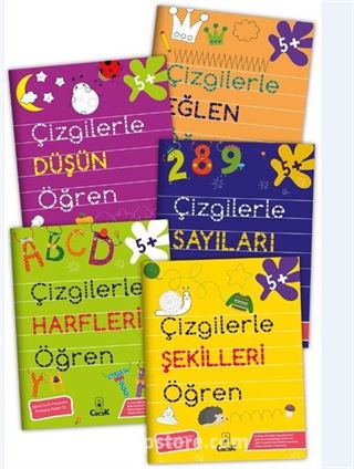 Çizgilerle Öğren Serisi (5 Kitap)