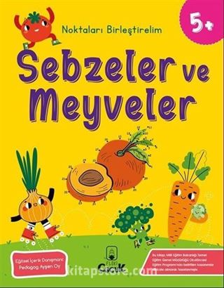 Noktaları Birleştirelim - Sebzeler ve Meyveler (5+ Yaş)