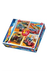 Dıy Toy Hotwheels 4ın1 Puzzle(1895)