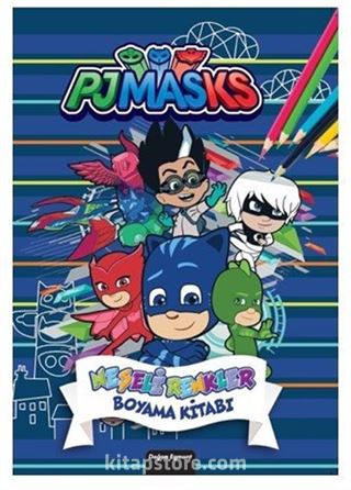 Pjmasks Neşeli Renkler Boyama Kitabı