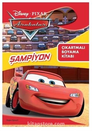 Disney Pixar Arabalar Şampiyon Çıkartmalı Boyama Kitabı