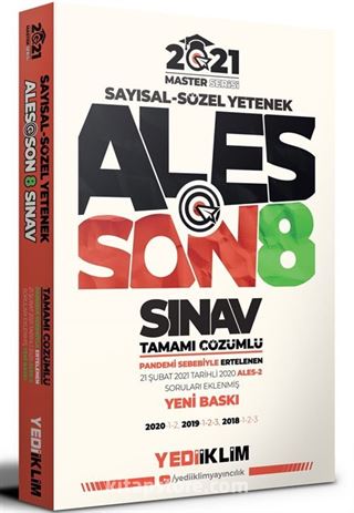 2021 Ales Tamamı Çözümlü Son 8 Sınav Çıkmış Sorular