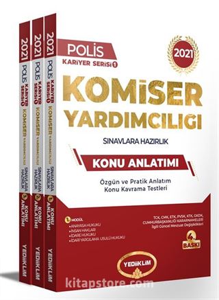 2021 Komiser Yardımcılığı Sınavlarına Hazırlık Konu Anlatımlı Modüler Set (3 Kitap)