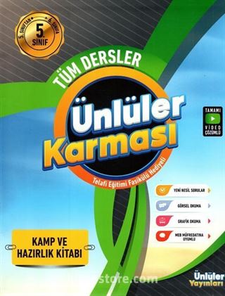 5. Sınıf Ünlüler Karması Tüm Dersler Kamp ve Hazırlık Kitabı