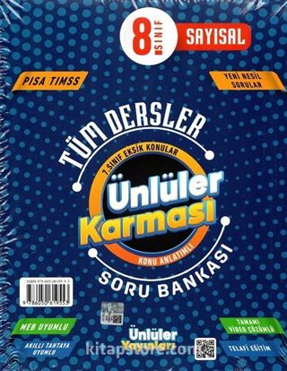 8. Sınıf Tüm Dersler Ünlüler Karması Konu Anlatımlı Soru Bankası