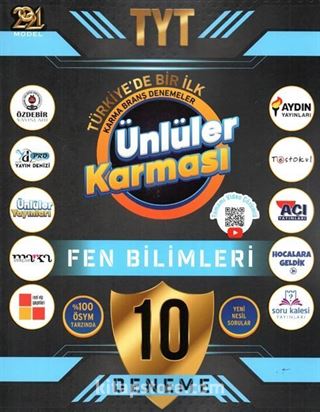 TYT 2021 Ünlüler Karması Fen Bilimleri 10'lu Deneme