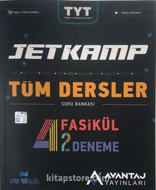 TYT Jet Kamp Tüm Dersler Soru Bankası (4 Fasikül 2 Deneme)