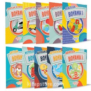 Boyama Kitapları Seti (10 Kitap)