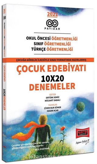 2021 KPSS ÖABT Okul Öncesi Sınıf ve Türkçe Öğretmenliği Çocuk Edebiyatı 10x20 Denemeler