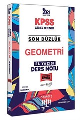 2021 KPSS Son Düzlük Geometri El Yazısı Ders Notu