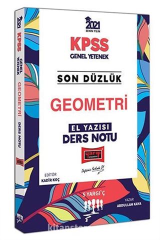 2021 KPSS Son Düzlük Geometri El Yazısı Ders Notu