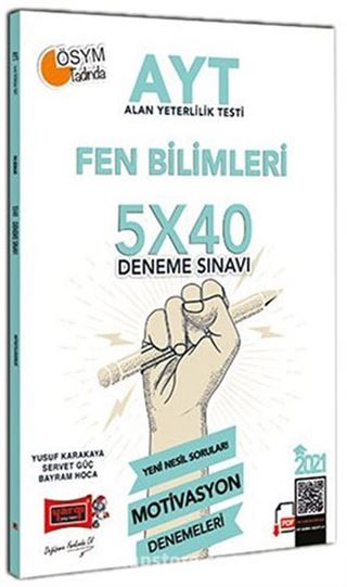 2021 AYT Fen Bilimleri 5x40 Motivasyon Deneme Sınavı