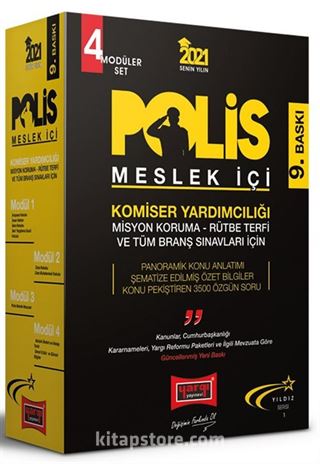 2021 Polis Meslek İçi Komiser Yardımcılığı Modüler Set