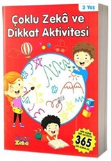 Çoklu Zeka ve Dikkat Aktivitesi 3 Yaş - Kırmızı Kitap