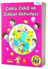 Çoklu Zeka ve Dikkat Aktivitesi 4 Yaş - Pembe Kitap