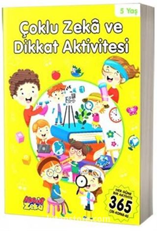 Çoklu Zeka ve Dikkat Aktivitesi 5 Yaş - Sarı Kitap