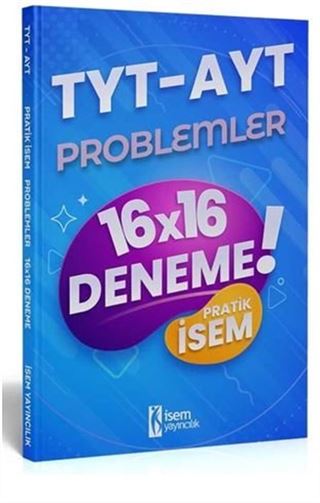 2021 TYT AYT Pratik İsem Kazandıran Problemler 16x16 Deneme