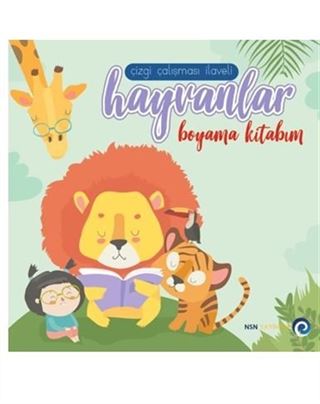 Hayvanlar - Boyama Kitabı / Çizgi Çalışması İlaveli