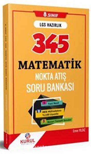 8. Sınıf LGS 345 Matematik Nokta Atış Soru Bankası