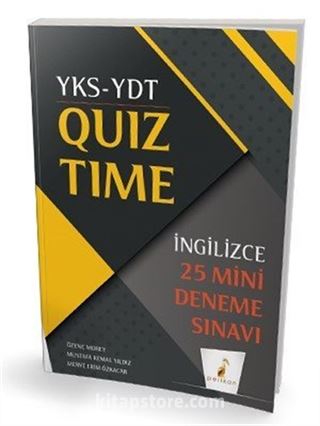 YKS YDT İngilizce Quiz Time 25 Mini Deneme