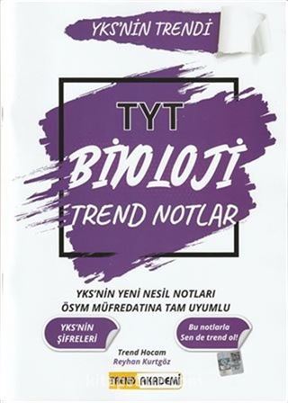 2021 TYT Biyoloji Trend Notlar