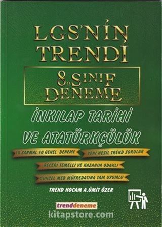 2021 LGS'nin Trendi 8.Sınıf Deneme İnkılap Tarihi ve Atatürkçülük