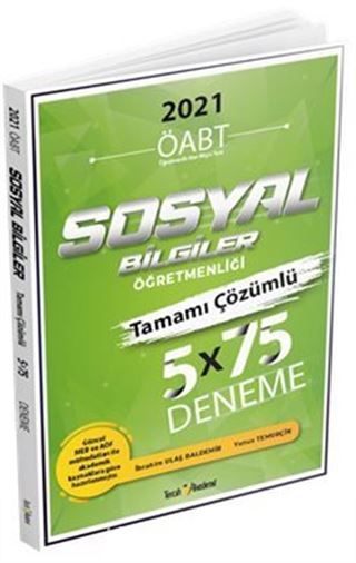 ÖABT Sosyal Bilgiler Öğretmenliği Tamamı Çözümlü 5x75 Deneme