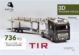 Tır Ahşap 3D Puzzle