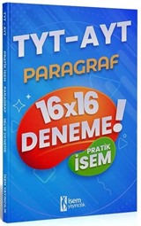 2021 TYT AYT Pratik İsem Kazandıran Paragraf 16x16 Deneme