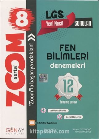 Zoom Serisi - 8. Sınıf LGS Fen Bilimleri 12'li Branş Denemeleri