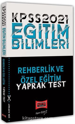 2021 KPSS Eğitim Bilimleri Rehberlik Yaprak Test