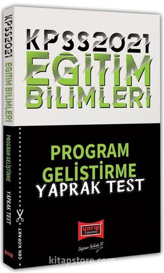 2021 KPSS Eğitim Bilimleri Program Geliştirme Yaprak Test