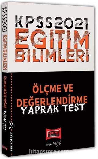 2021 KPSS Eğitim Bilimleri Ölçme ve Değerlendirme Yaprak Test