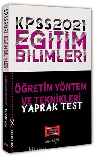 2021 KPSS Eğitim Bilimleri Öğretim Yöntem ve Teknikleri Yaprak Test