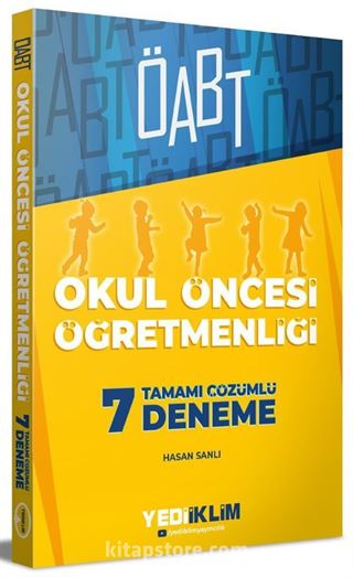 ÖABT Okul Öncesi Öğretmenliği Tamamı Çözümlü 7 Deneme