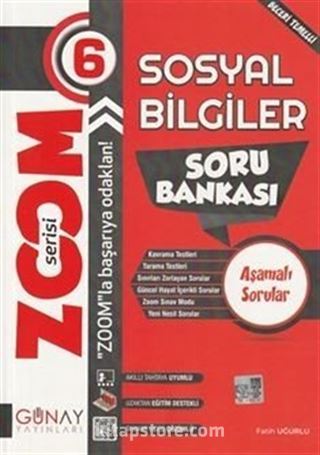 Zoom Serisi - 6. Sınıf Sosyal Bilgiler Soru Bankası