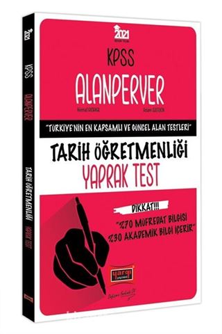 2021 KPSS ÖABT Alanperver Tarih Öğretmenliği Yaprak Test