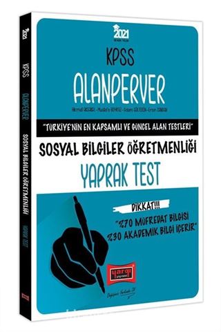 2021 KPSS ÖABT Alanperver Sosyal Bilgiler Öğretmenliği Yaprak Test