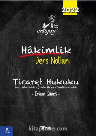 İmtiyaz Ticaret Hukuku Ders Notları