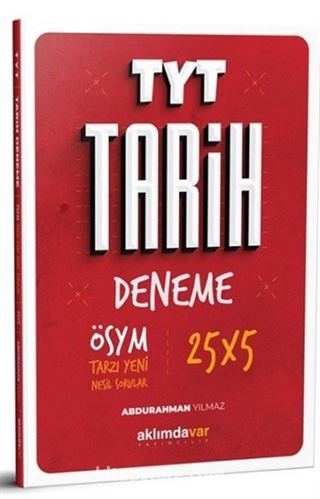 TYT Tarih 5X25 Çözümlü Deneme