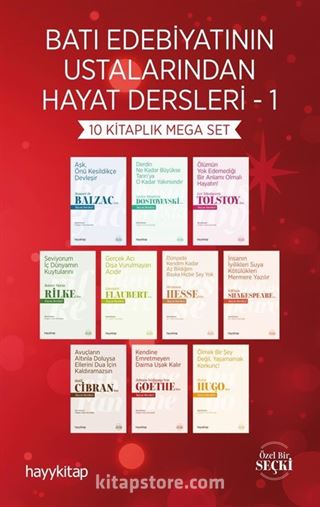 Batı Edebiyatının Ustalarından Hayat Dersleri 1 (10 Kitaplık Mega Set)