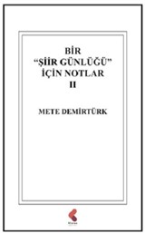 Bir Şiir Günlüğü İçin Notlar II