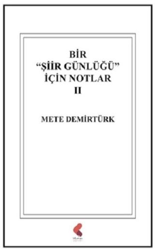 Bir Şiir Günlüğü İçin Notlar II