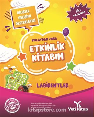 Kolaydan Zora Etkinlik Kitabım / Labirentler